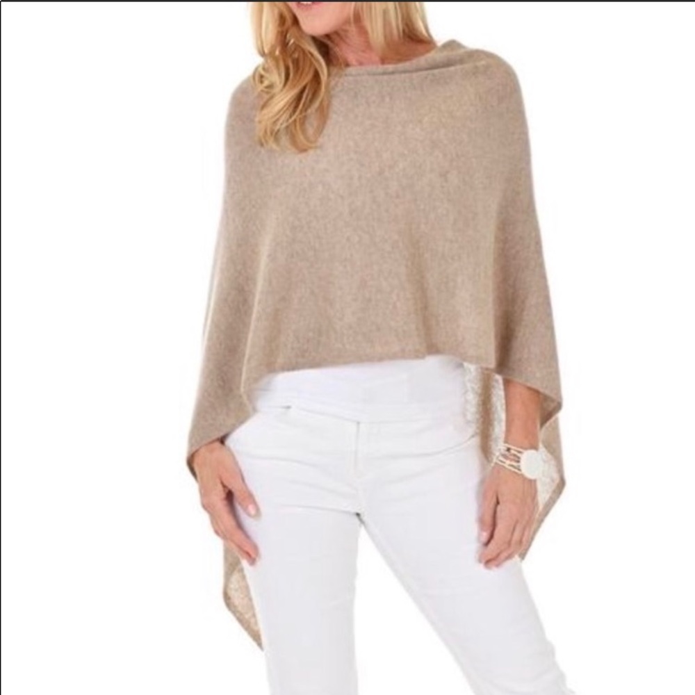 Claudia Nicole Cashmere Shawl Orange Wrap